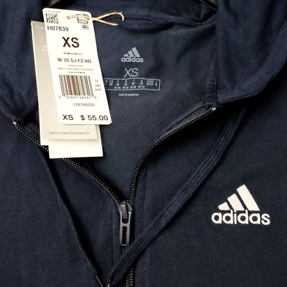 Adidas Zip Front Lightweight Hoodie - Picture 3 of 5